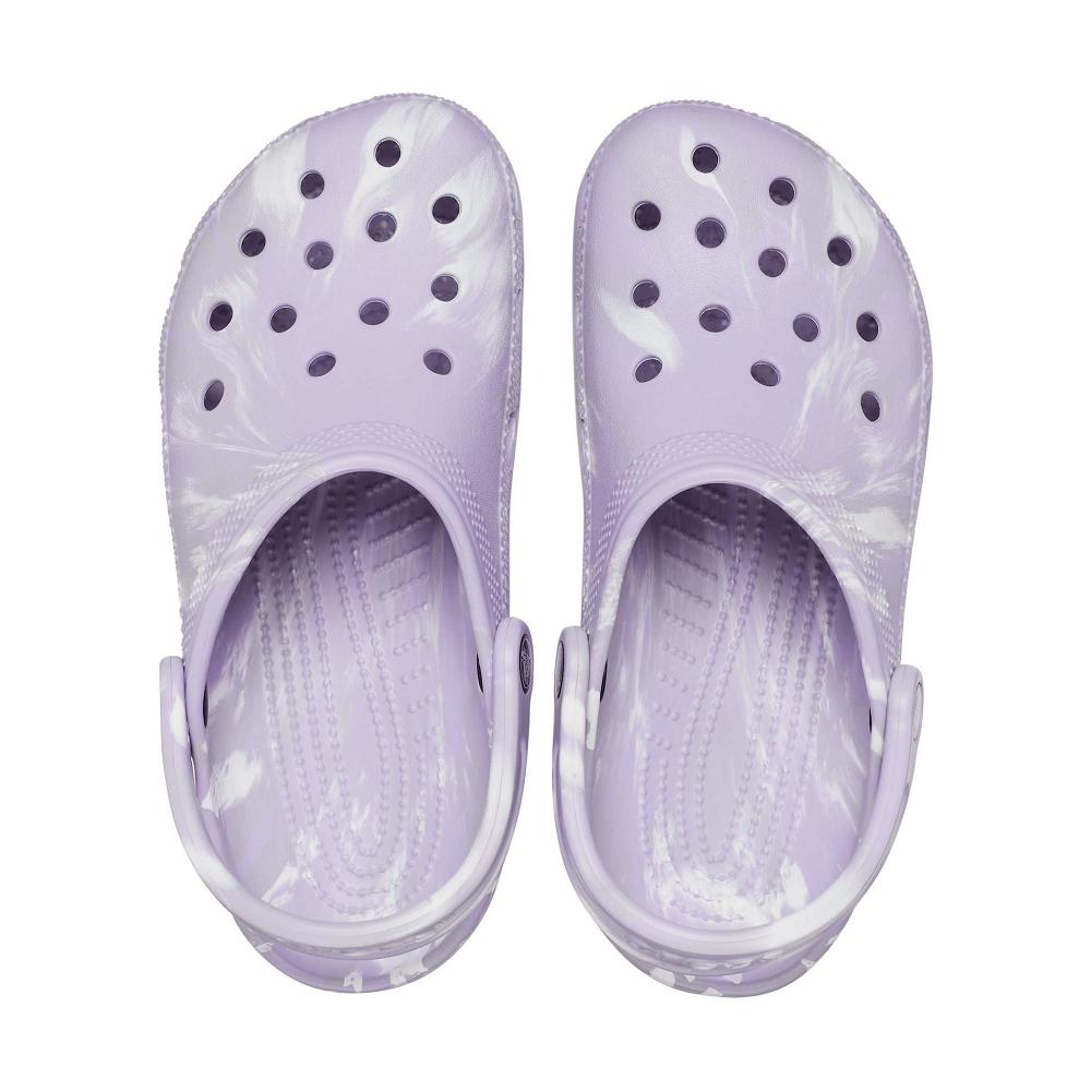 Purple Women's Crocs Classic Marbled Clogs | NZ 0108RVDW
